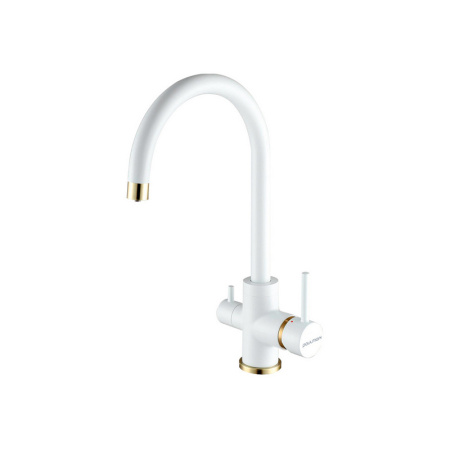 Смеситель PAULMARK ESSEN  Es213211-431BR, (белый-бронза/белый матовый-бронза) Смеситель PAULMARK ESSEN  Es213211-431BR, (белый-бронза/белый матовый-бронза)