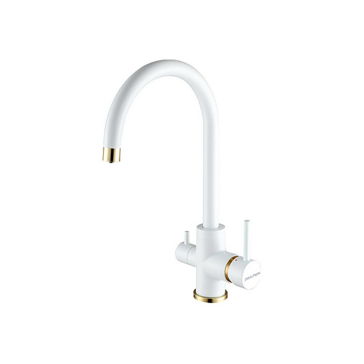 Смеситель PAULMARK ESSEN  Es213211-431BR, (белый-бронза/белый матовый-бронза) Смеситель PAULMARK ESSEN  Es213211-431BR, (белый-бронза/белый матовый-бронза)