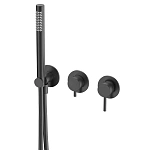 Смеситель для душа AQUAme Siena AQM8805MB чёрный встраиваемый