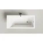 Ванна Salini Cascata 105011M, 150 х 70 см, из искусственного камня S-Sense, цвет белый матовый