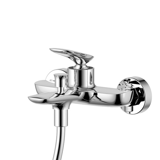 AQM6512CR AQUAme Como Смеситель для ванны однорычажный, с душевым набором, 3 режима, Хром