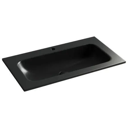 Умывальник Ceramicanova Grace CN7012MB 81см сантехфарфор черный матовый, CN7012MB