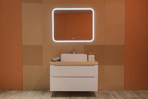 Зеркало Raval Призма 100х80 сенсор 3-6К, Prz.02.1000x800.3-6K/W/RL