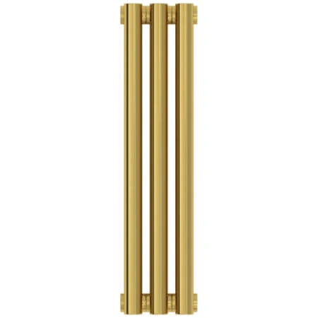 Радиатор трубчатый Сунержа Эстет-0, 3 секции, боковое подключение, цвет золото, 03-0331-5003
