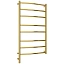 Полотенцесушитель электрический Сунержа Галант 3.0, высота 100 см, ширина 60 см, диммер слева/справа, цвет золото, 03-5800-1060/03-5801-1060
