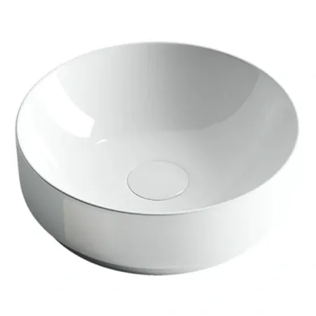 Раковина Ceramicanova CN6005 35.5 x 35.5 x 12.5 см, накладная, круглая, без перелива, сантехфарфор