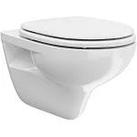 Унитаз подвесной Kerama Marazzi Xpro 35.5х52.5см, без сиденья, безободковый, белый глянец, XPRO.wc.02