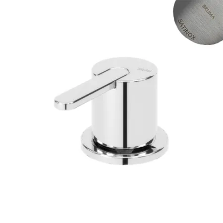 Смеситель на борт ванны Bruma Leaf, хром матовый, с 1 выходом, ручка тип 2, 1679502ST