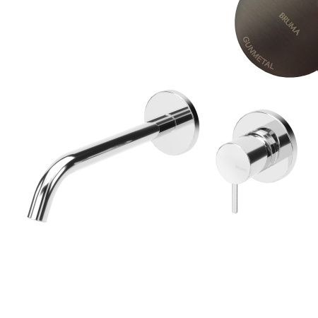 Смеситель для умывальника Bruma Leaf 1670121MG Gunmetal оружейная сталь матовая Смеситель для умывальника Bruma Leaf 1670121MG Gunmetal оружейная сталь матовая