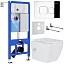 Комплект инсталляции с унитазом 6 в 1 Roxen StounFix Dual Fresh 552245 (состоит из: 710200, Santi 410280CH, 530135-01X)