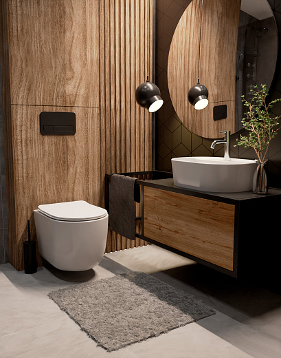 AQM5002 Раковина настольная AQUAme с отверстием под смеситель. 505x385x120