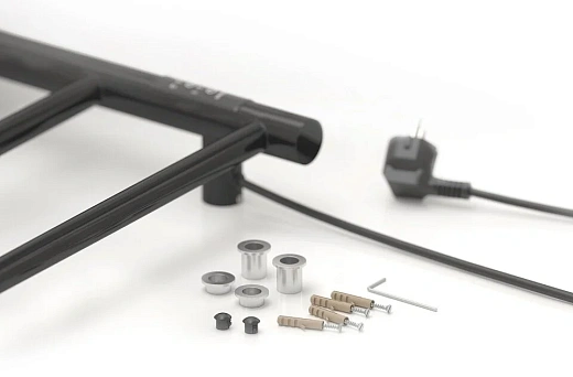 Полотенцесушитель электрический Стилье Формат 27 17529-6040, 600 x 400, ширина 43.2 см, высота 60 см, черный, МЭМ слева Полотенцесушитель электрический Стилье Формат 27 17529-6040, 600 x 400, ширина 43.2 см, высота 60 см, черный, МЭМ слева