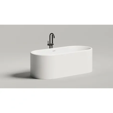 Ванна Salini Перла Плюс 1049102G, 170 х 80 см, из искусственного камня С-Сенс/S-Sense, цвет белый глянцевый