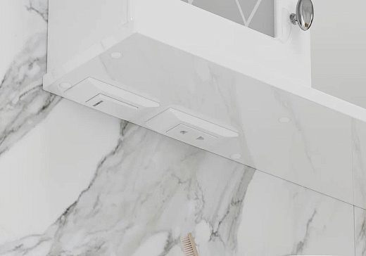 Шкаф с зеркалом Volna Milena 55 белый левый