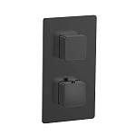 Смеситель для душа AQUAme Savona AQM8809MB чёрный матовый термостатический