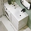 Тумба  (без умывальника) под стиральную машину Aqwella Duet 53 напольная белая