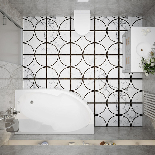 Ванна акриловая Тритон София 170x95 правая