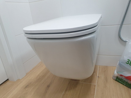 Унитаз подвесной Roca Gap Clean Rim 34647L000 + 801472003 с пневмокрышкой Slim