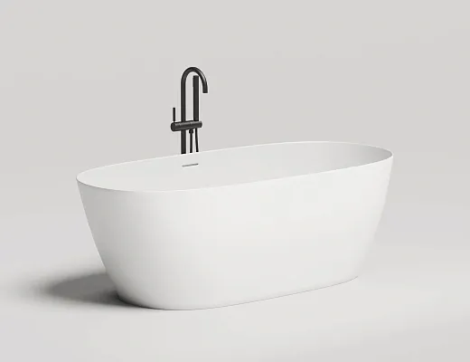 Ванна Salini Sofia 102516GF, 170 х 80 см, из искусственного камня S-Sense, цвет белый, покраска по RAL полностью