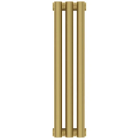 Радиатор отопления Сунержа Эстет-0, 3 секции, боковое подключение, цвет матовое золото, 032-0331-5003