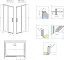 Душевая дверь Radaway Idea Black DWJ 100R
