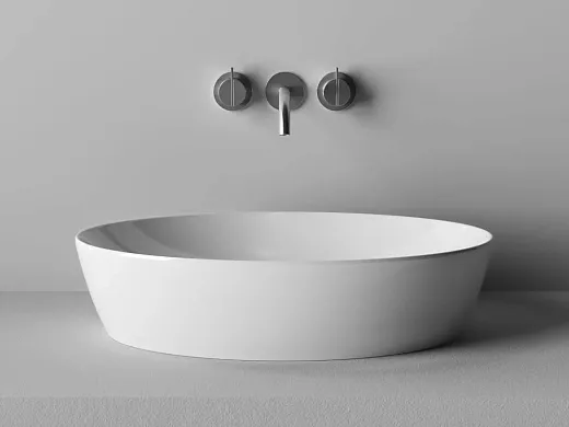 Раковина Ceramicanova Element CN5018 61 x 41 x 15 см, накладная, овальная, без перелива, сантехфарфор