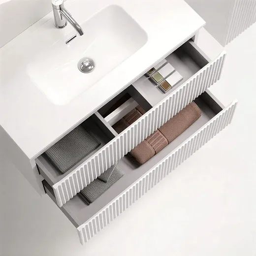 Тумба под раковину Sancos Snob R SNR80/39W, 80 см, подвесная, Bianco