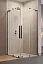 Душевая стенка Radaway Furo SL Brushed GunMetal KDD 80 Left, 10305080-92-01L