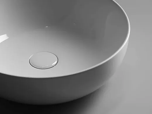 Раковина Ceramicanova Element CN5024 42 x 42 x 13 см, накладная, круглая, без перелива, сантехфарфор