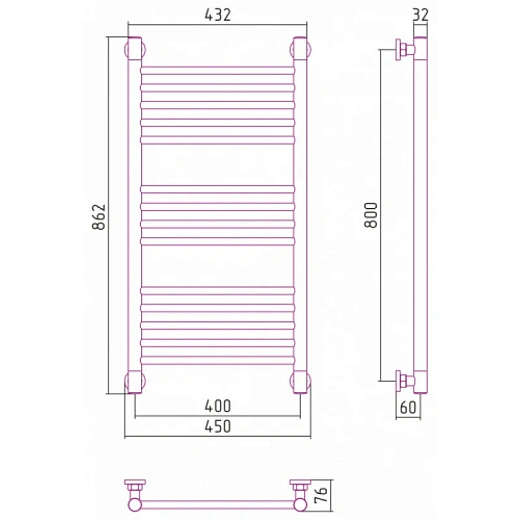 Полотенцесушитель водяной Сунержа Богема+, 800x400, цвет матовое золото, 032-0220-8040 Полотенцесушитель водяной Сунержа Богема+, 800x400, цвет матовое золото, 032-0220-8040