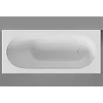 Ванна Salini Лофо UM12223, 170 х 75 см, из искусственного камня Солид Серфейс/Solid Surface, сифон, донный клапан, ножки, цвет белый матовый