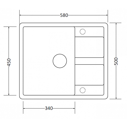 Мойка кухонная ZorG Apollo 58 песчаный берег Мойка кухонная ZorG Apollo 58 песчаный берег