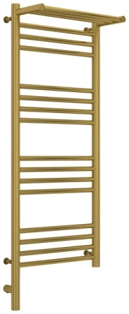 Полотенцесушитель электрический Сунержа Богема 3.0 1000x400 с полкой, состаренная латунь, L/R Полотенцесушитель электрический Сунержа Богема 3.0 1000x400 с полкой, состаренная латунь, L/R