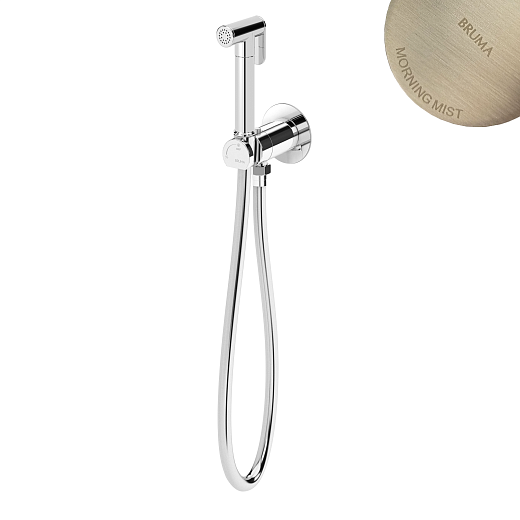 Гигиенический душ со смесителем Bruma Bidet 1451103MM Morning Mist сталь матовая