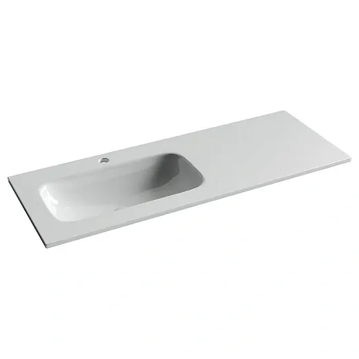 Умывальник Ceramicanova Grace CN7020 встраиваемый 121х45.7см левый белый, CN7020