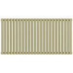 Радиатор отопления Сунержа Эстет-00, ширина 108 см, высота 50 см, 24 секции, боковое подключение, цвет шампань, 020-0332-5024