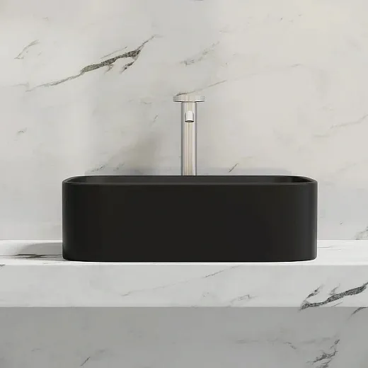Умывальник Ceramicanova Element CN6052MB 50см сантехфарфор черный матовый, CN6052MB