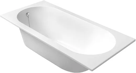 Ванна из искусственного камня Belux Борнео 160х70см, solid surface, белый матовый 18, 4810924297501