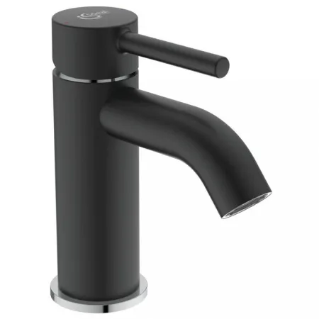 Смеситель Ideal Standard Ceraline BC203U4 для умывальника, черный матовый и хром