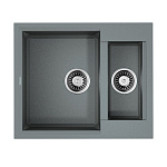 Кухонная мойка Omoikiri Sakaime 60-2-GR Tetogranit/leningrad grey Кухонная мойка Omoikiri Sakaime 60-2-GR Tetogranit/leningrad grey