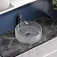 Умывальник Ceramicanova Cristal CN6062 36см стекло прозрачный, CN6062