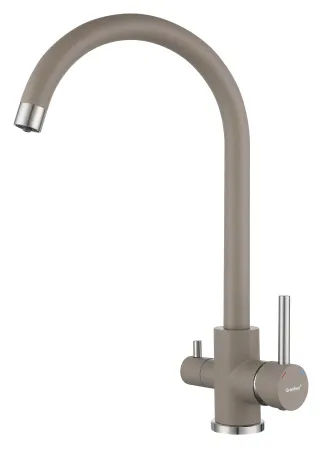 Смеситель для кухни GRANFEST QUARZ Z-5420 песочный, 4610015007152