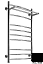 Полотенцесушитель Ростела Свирель D+ нижнее подключение 1/2" 50x100 11 перекладин с полкой черный