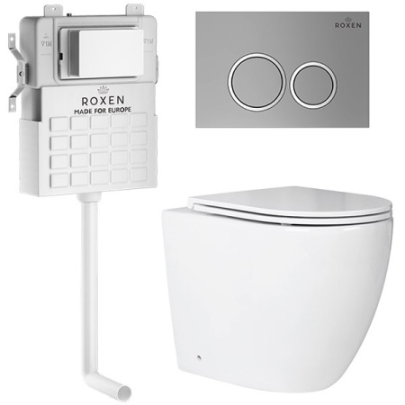 Комплект инсталляции с приставным унитазом 5 в 1 Roxen Attach 966902 (состоит из: 710215, Santi 410260M; 650185-01) Комплект инсталляции с приставным унитазом 5 в 1 Roxen Attach 966902 (состоит из: 710215, Santi 410260M; 650185-01)