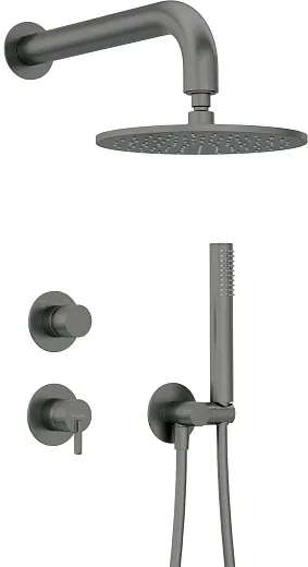 Душевая система скрытого монтажа Deante Silia Titanium NQS_D9YK титан
