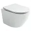 Подвесной унитаз Ceramicanova Uno CN11001, безободковый, сиденье c микролифтом, цвет белый, сантехфарфор