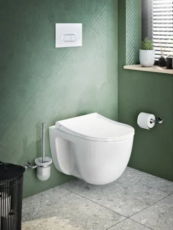 Кнопка смыва для инсталляции VitrA Loop O двойный смыв, глянцевая белая, 740-0500