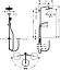 Душевой гарнитур Hansgrohe Croma Select 280 Air 1jet Showerpipe Reno EcoSmart 26793000 с верхним душем