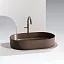 Раковина Ceramicanova Element CN6048MDB, 60 см, сантехфарфор, цвет темно-коричневый матовый