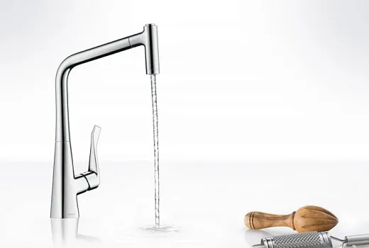 Смеситель Hansgrohe Metris Select 14884000 для кухонной мойки